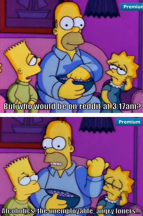 Whenever I submit a post in the wee hours of the morning