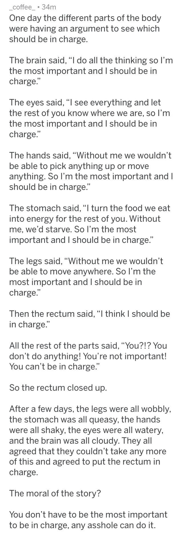 Which is the most important organ in the body