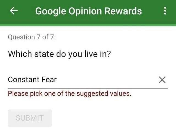 Which state do you live in