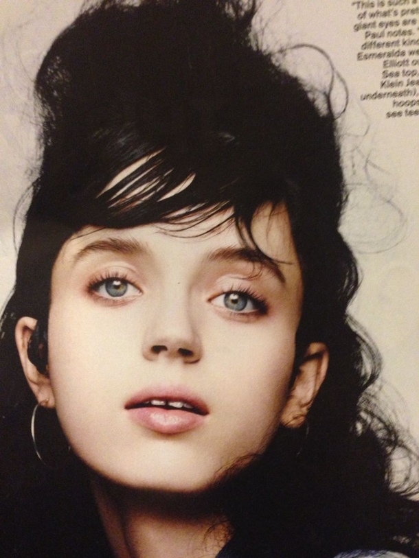 While sitting in the waiting room I found Elijah Woods female doppelgnger in TeenVogue