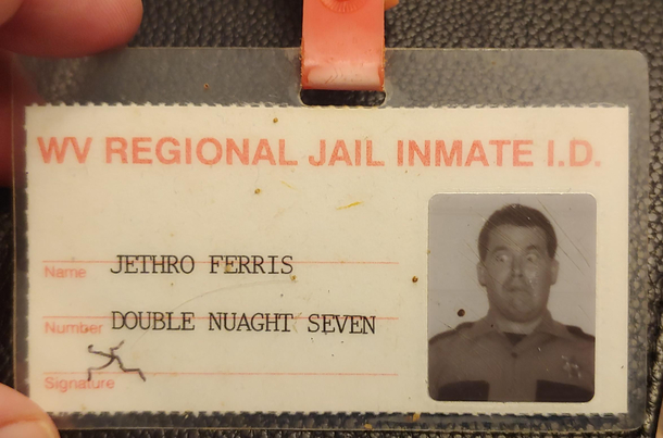 While training on a new inmate ID system in  I decided to make my educational attempt a keepsake for my grandkids Hopefully they remember that I had a sense of humor