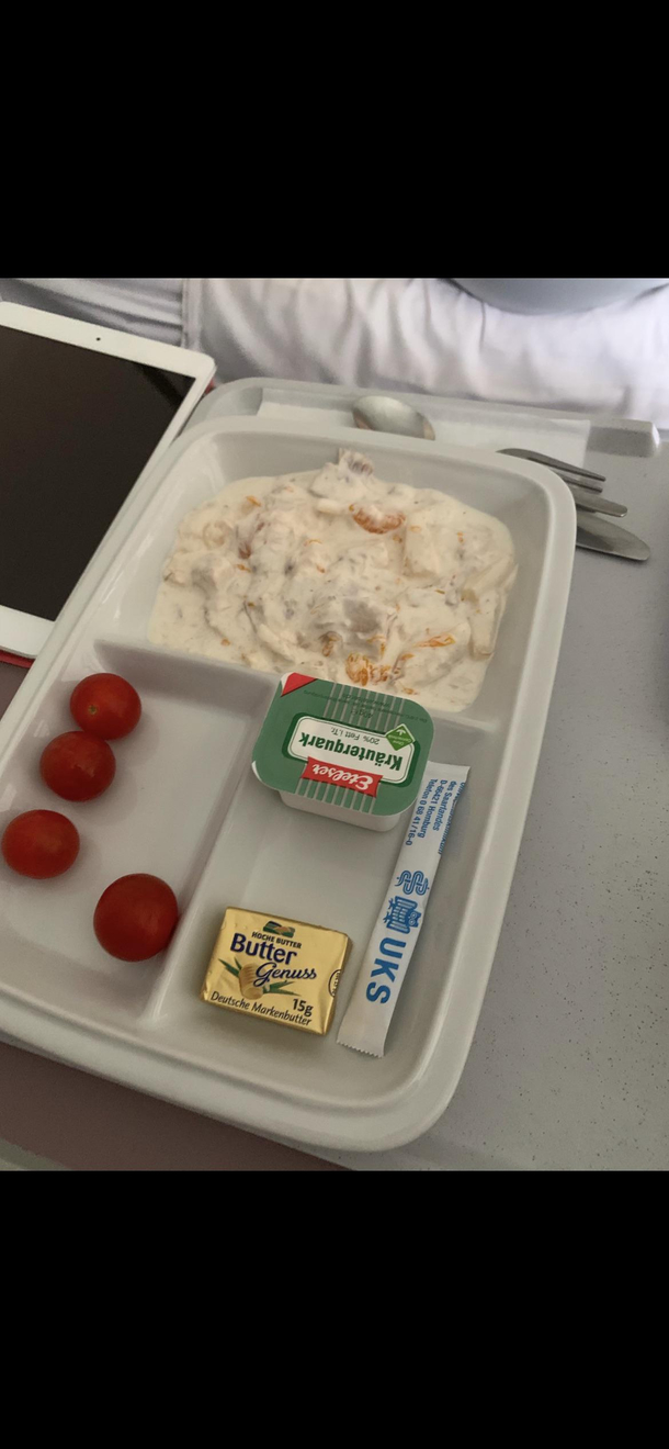 While were posting German hospital food