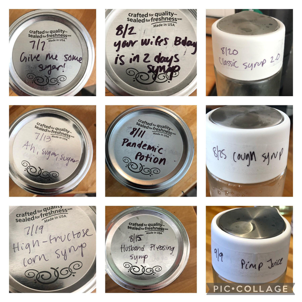While working from home my wife has been making me simple syrup for my coffee She thinks shes funny