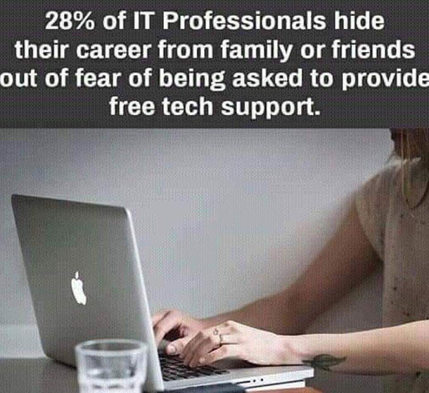 Who else has been providing free tech support to family ...