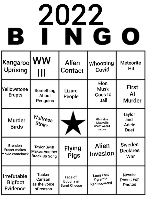 Who else has their bingo card ready