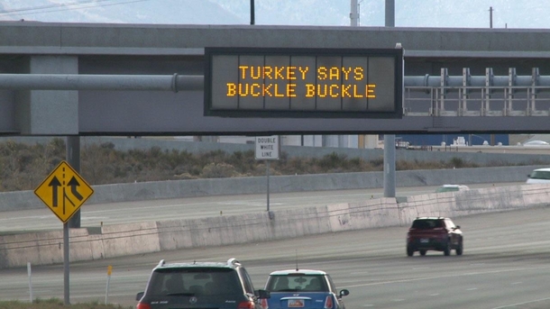 Who gave dad the password to the ODOT message signs