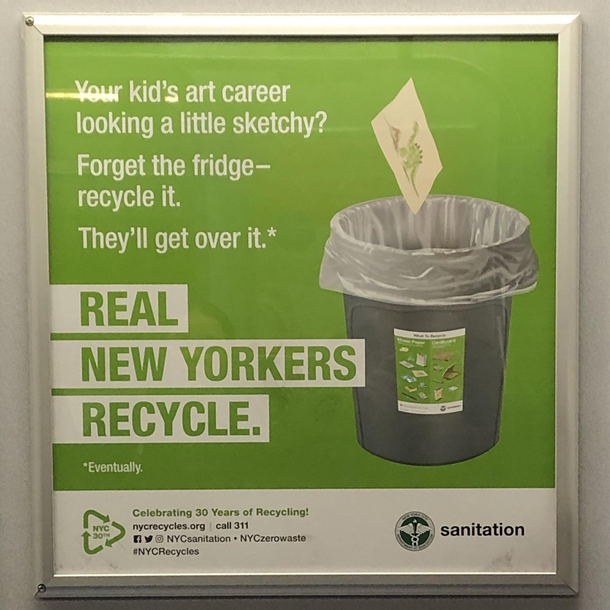 Who hurt you NYC Sanitation copy writer