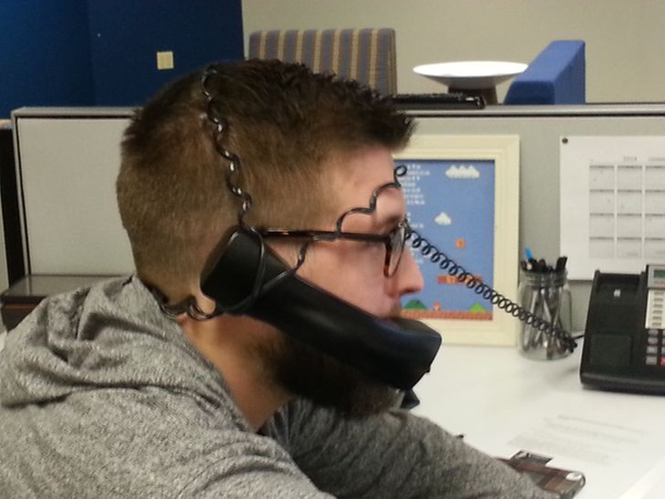 Who needs modern technology when employees are so inventive