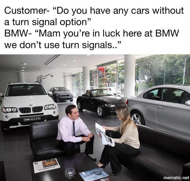 Who uses turn signals anyway