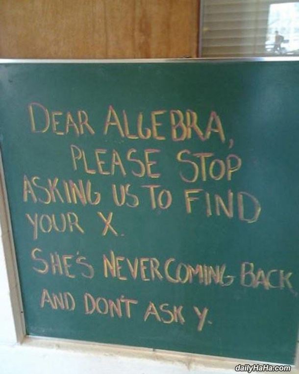 Why Algebra keep asking us about X and Y