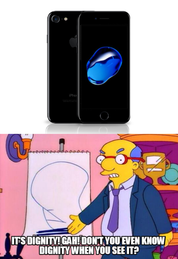 Why are people confused as to what the blue blob is on the iPhone 