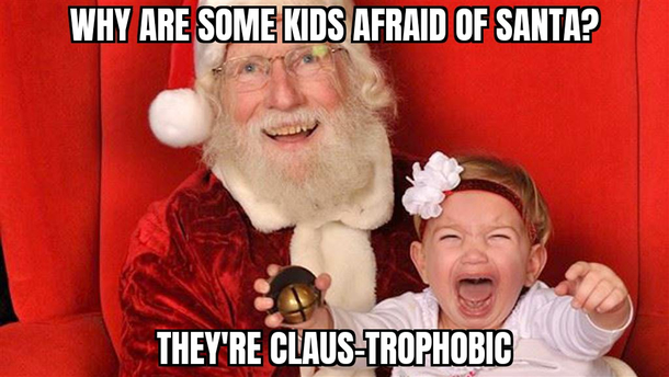 Why are some kids afraid of Santa
