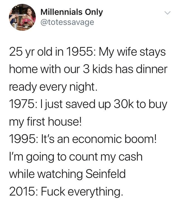 Why are you millennials so cynical
