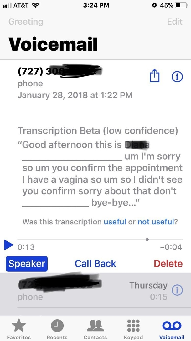Why arent there more posts about bad voicemail transcripts
