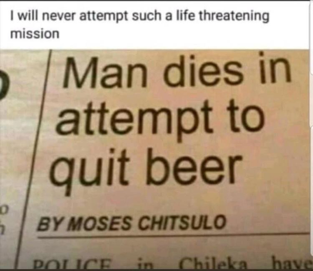 Why attempt such a dangerous feat