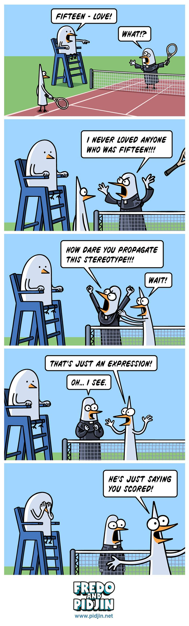 Why catholic priests cant play tennis 