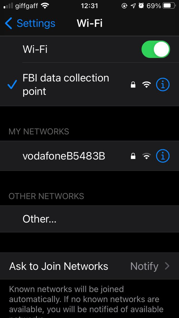 Why did my dad have to call the wifi this