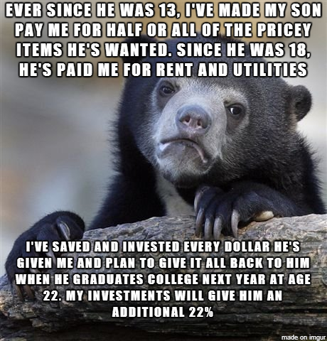 Why do you have to be so cheap Dad Hes said this to me over and over again for nearly  years