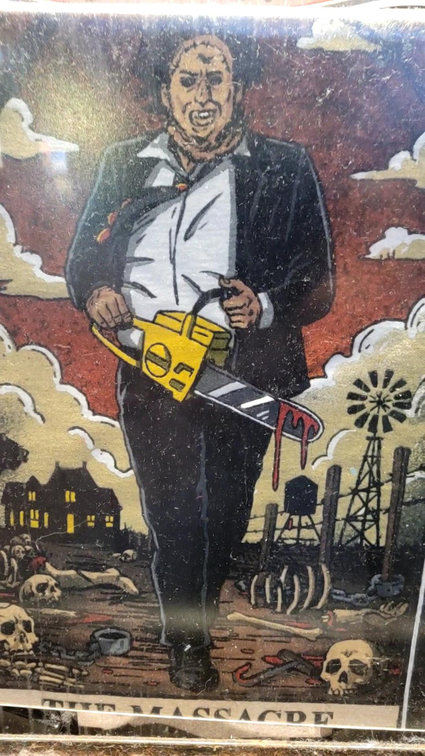 Why does Leatherface look like Nicholas Cage