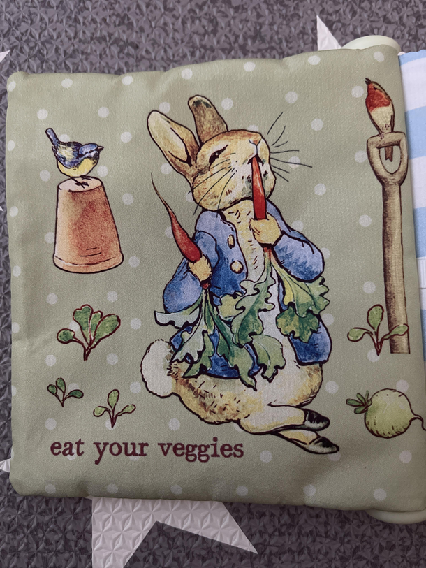 Why does Peter Rabbit have to eat his veggies like that