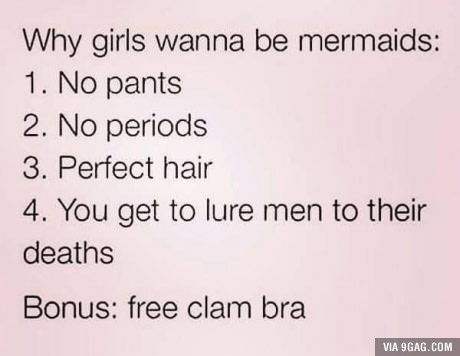 Why Girls want to be Mermaids