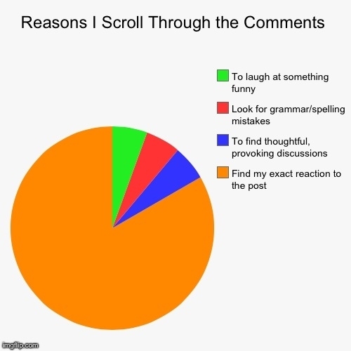 Why I scroll through every comment