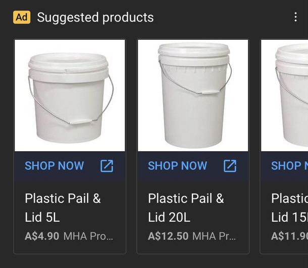 Why is youtube trying to sell me a bucket