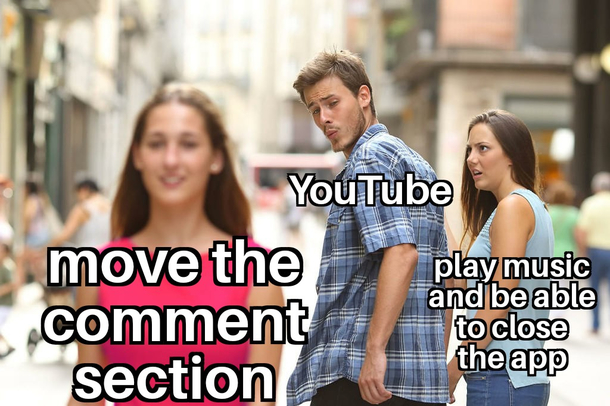 Why move comment section YouTube