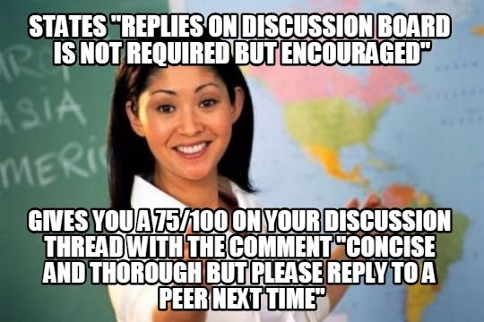 Why not just say its required if its worth a quarter of the grade