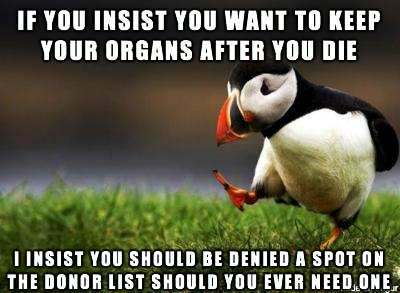 Why should you be allowed to take without giving back to the rest of society