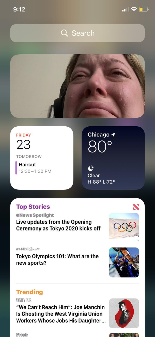 Why would my phone choose this moment of misery to highlight