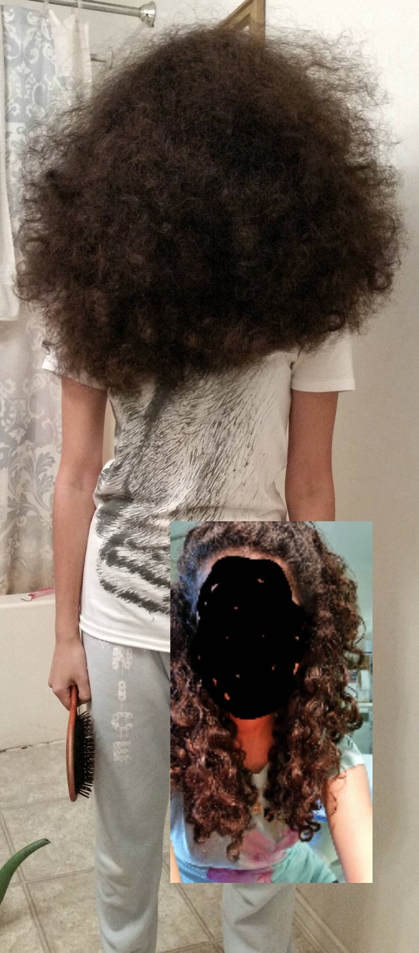 Why you NEVER brush curly hair