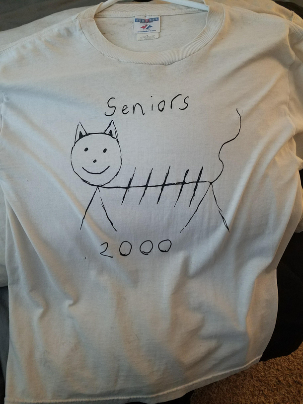 Why you never put design to a vote I present my high school senior t-shirt Blue Valley High School Tigers