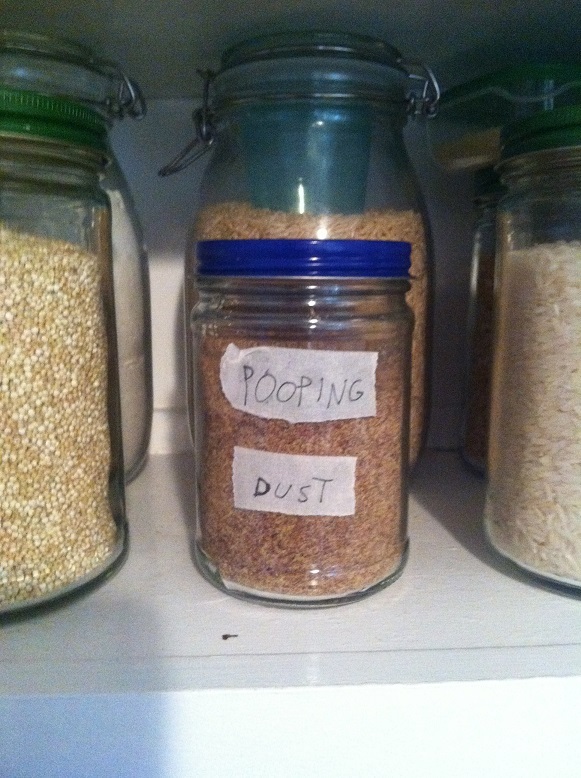 Wife asked me to grind some flax seed and label it for her