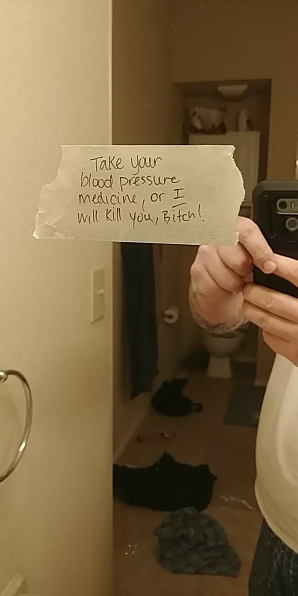 Wife found out I havent been taking my meds