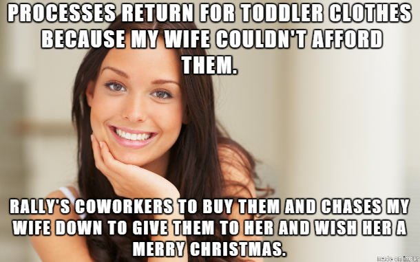 Wife had to return clothes she bought for our daughter because we couldnt afford them then this happend
