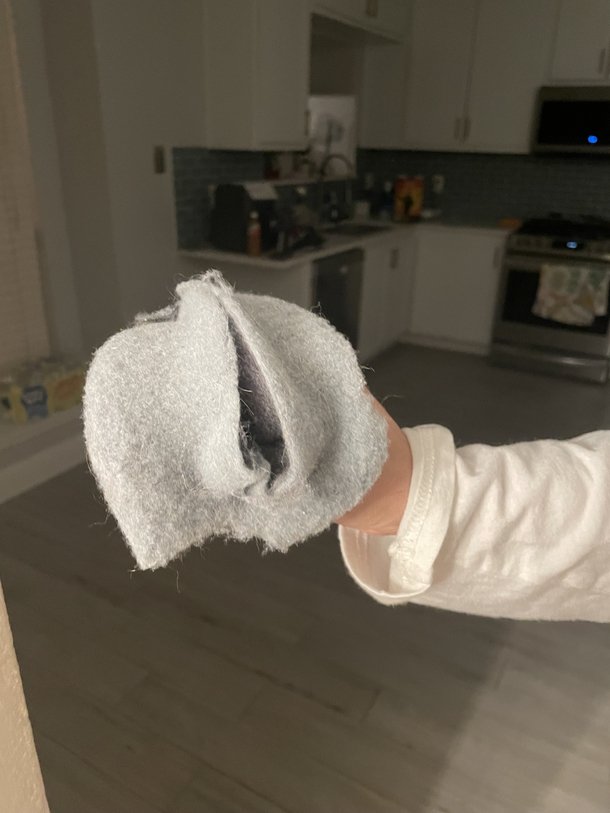Wife pulled this lint out of the dryer and said everything reminds me of her