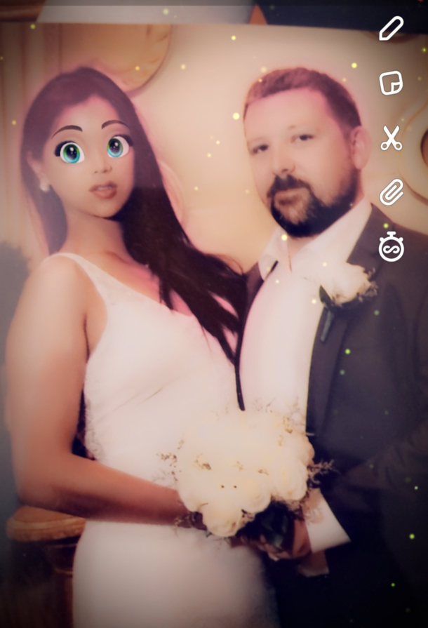 Wife was pissed about this edit to our wedding photo I think it turned out alright