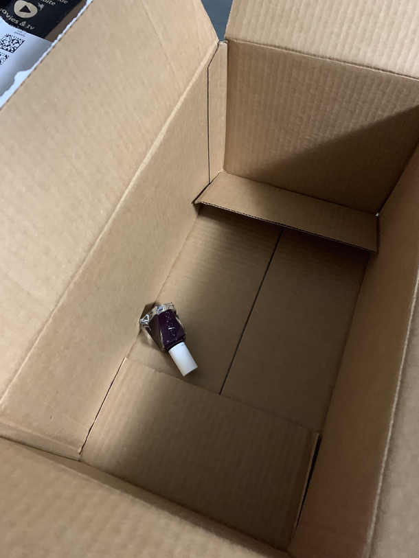 Wifes nail polish order showed up Thanks Amazon