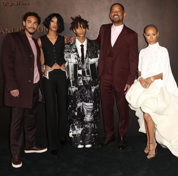 Will Smiths family looking like a rogues gallery of Batman villains