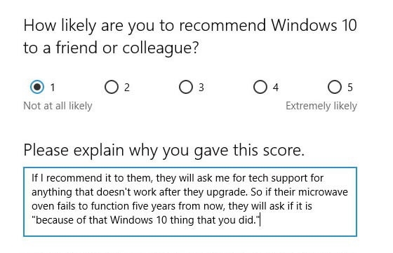 Windows  Comes standard with disappointment
