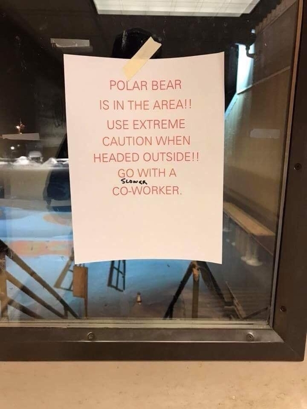 Winters are tough on slower people