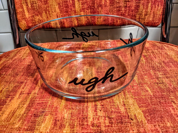 Wire brushed off la Now my favorite Pyrex