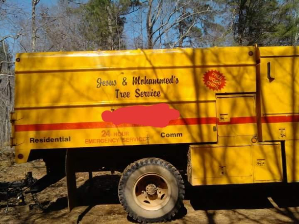 With all the Christian-Muslim turmoil I thought yall should know they dont hate each other They even opened a tree service together