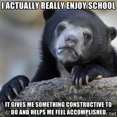With all this talk about school I cant be the only one