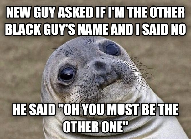 With only two black guys at the company that have two completely different names