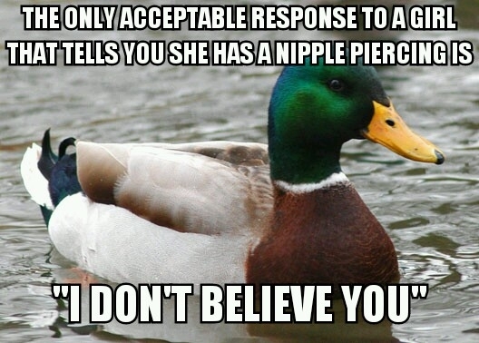 With spring break upon us I remind you of the words of the wisest mallard