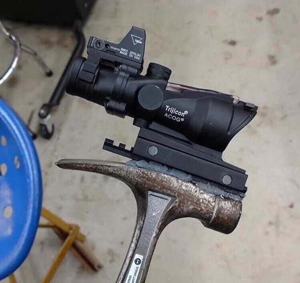 With this hammer youll never miss a nail again