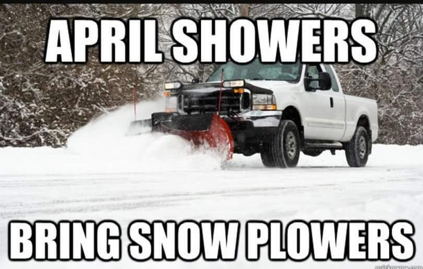Woke up to  of snow today here in the northeast