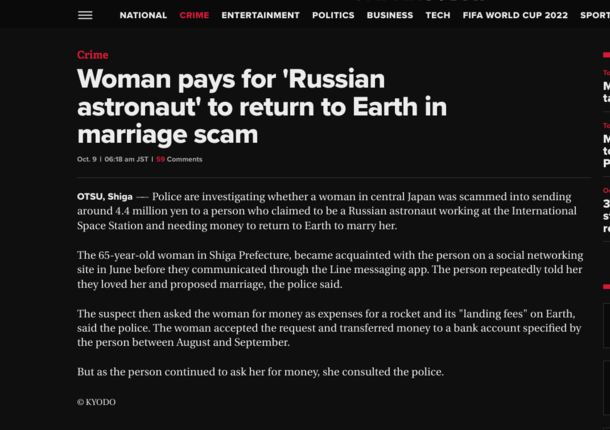 Woman pays for Russian astronaut to return to Earth